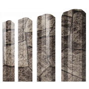 Штакетник М-образный А фигурный 0,45 Print Elite King Stone TwinColor