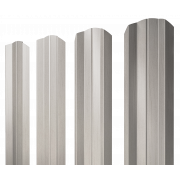 Штакетник М-образный А фигурный 0,45 Print Elite Milky Wood TwinColor