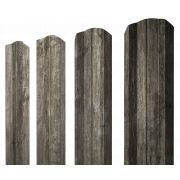 Штакетник М-образный А фигурный 0,45 Print Elite Nordic Wood TwinColor