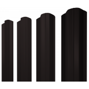 Штакетник М-образный В фигурный 0,45 Drap-double TX RAL 9005 черный