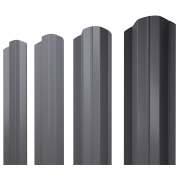 Штакетник М-образный В фигурный 0,45 Drap TX RAL 7004 сигнальный серый