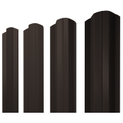 Штакетник М-образный В фигурный 0,45 Drap TX RR 32 темно-коричневый