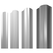 Штакетник М-образный В фигурный 0,4 PE RAL 9003 сигнальный белый