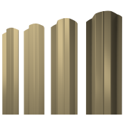Штакетник М-образный В фигурный 0,45 PE RAL 1014 слоновая кость