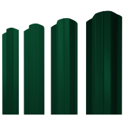 Штакетник М-образный В фигурный 0,45 PE RAL 6005 зеленый мох