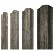 Штакетник М-образный B фигурный 0,45 Print Elite Nordic Wood TwinColor