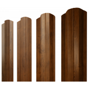 Штакетник М-образный B фигурный 0,45 Print Elite Golden Wood TwinColor