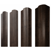 Штакетник М-образный B фигурный 0,45 Print Elite Antique Wood TwinColor