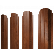 Штакетник П-образный А фигурный 0,45 Print Elite Rowan TwinColor