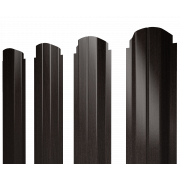 Штакетник П-образный А фигурный 0,45 Print Elite Coffee Wood TwinColor