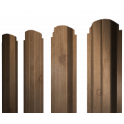 Штакетник П-образный А фигурный 0,45 Print Premium Pine Wood Fresh