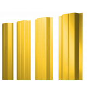 Штакетник П-образный A с прямым резом 0,45 PE RAL 1018 цинково-желтый