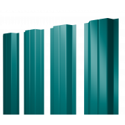 Штакетник П-образный A с прямым резом 0,45 PE RAL 5021 водная синь
