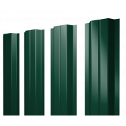 Штакетник П-образный A с прямым резом 0,45 PE RAL 6005 зеленый мох