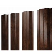 Штакетник П-образный A с прямым резом 0,45 Print Elite Cherry Wood TwinColor