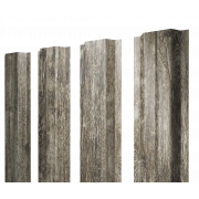 Штакетник П-образный A с прямым резом 0,45 Print Elite Nordic Wood TwinColor