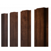 Штакетник П-образный A с прямым резом 0,45 Print Premium Cherry Wood Fresh TwinColor