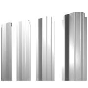 Штакетник П-образный B фигурный 0,45 PE-Double RAL 9003 сигнальный белый
