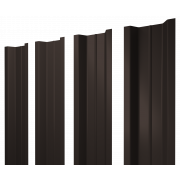 Штакетник П-образный В с прямым резом 0,45 Drap TX RR 32 темно-коричневый