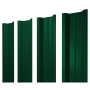 Штакетник П-образный В с прямым резом 0,4 PE RAL 6005 зеленый мох