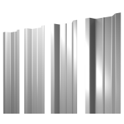 Штакетник П-образный В с прямым резом 0,4 PE RAL 9003 сигнальный белый