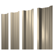 Штакетник П-образный В с прямым резом 0,45 PE RAL 1015 светлая слоновая кость