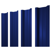 Штакетник П-образный В с прямым резом 0,45 PE RAL 5002 ультрамариново-синий