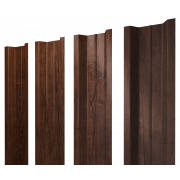 Штакетник П-образный В с прямым резом 0,45 Print-Double Premium Cherry Wood Fresh