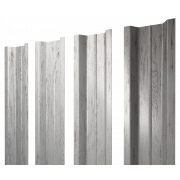 Штакетник П-образный В с прямым резом 0,45 Print Elite Snow Wood TwinColor