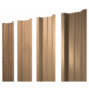 Штакетник П-образный В с прямым резом 0,45 Print Elite Honey Wood TwinColor