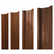 Штакетник П-образный В с прямым резом 0,4 Print Premium Golden Wood Fresh TwinColor