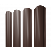 Штакетник Полукруглый Slim фигурный 0,5 Atlas X RAL 8017 шоколад