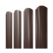 Штакетник Полукруглый Slim фигурный 0,45 Drap TX RAL 8017 шоколад