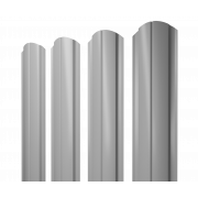 Штакетник Полукруглый Slim фигурный 0,4 PE RAL 7004 сигнальный серый