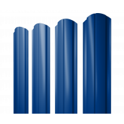 Штакетник Полукруглый Slim фигурный 0,45 PE RAL 5002 ультрамариново-синий