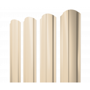 Штакетник Полукруглый Slim фигурный 0,45 PE RAL 1015 светлая слоновая кость