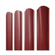 Штакетник Полукруглый Slim фигурный 0,45 PE RAL 3011 коричнево-красный