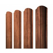 Штакетник Полукруглый Slim фигурный 0,45 Print Premium Rowan Fresh TwinColor