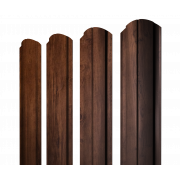 Штакетник Полукруглый Slim фигурный 0,45 Print Premium Cherry Wood Fresh TwinColor