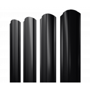 Штакетник Полукруглый Slim фигурный 0,5 PurPro RAL 9005 черный