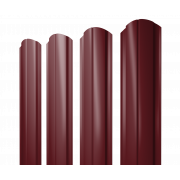 Штакетник Полукруглый Slim фигурный 0,5 Satin Matt RAL 3005 красное вино