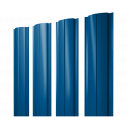 Штакетник Полукруглый Slim с прямым резом 0,4 PE RAL 5005 сигнальный синий