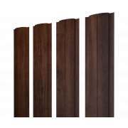 Штакетник Полукруглый Slim с прямым резом 0,4 Print Premium Cherry Wood Fresh TwinColor