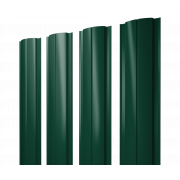Штакетник Полукруглый Slim с прямым резом 0,5 Satin RAL 6005 зеленый мох