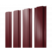 Штакетник Прямоугольный с прямым резом 0,45 Drap TX RAL 3005 красное вино