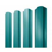 Штакетник Прямоугольный фигурный 0,45 PE RAL 5021 водная синь