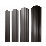 Штакетник Прямоугольный фигурный 0,45 Print Elite Coffee Wood TwinColor