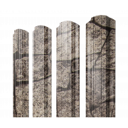 Штакетник Прямоугольный фигурный 0,45 Print Elite King Stone TwinColor