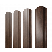 Штакетник Прямоугольный фигурный 0,45 Print Premium Antique Wood TwinColor