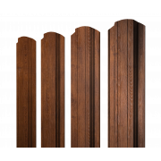 Штакетник Прямоугольный фигурный 0,45 Print Premium Golden Wood Fresh TwinColor